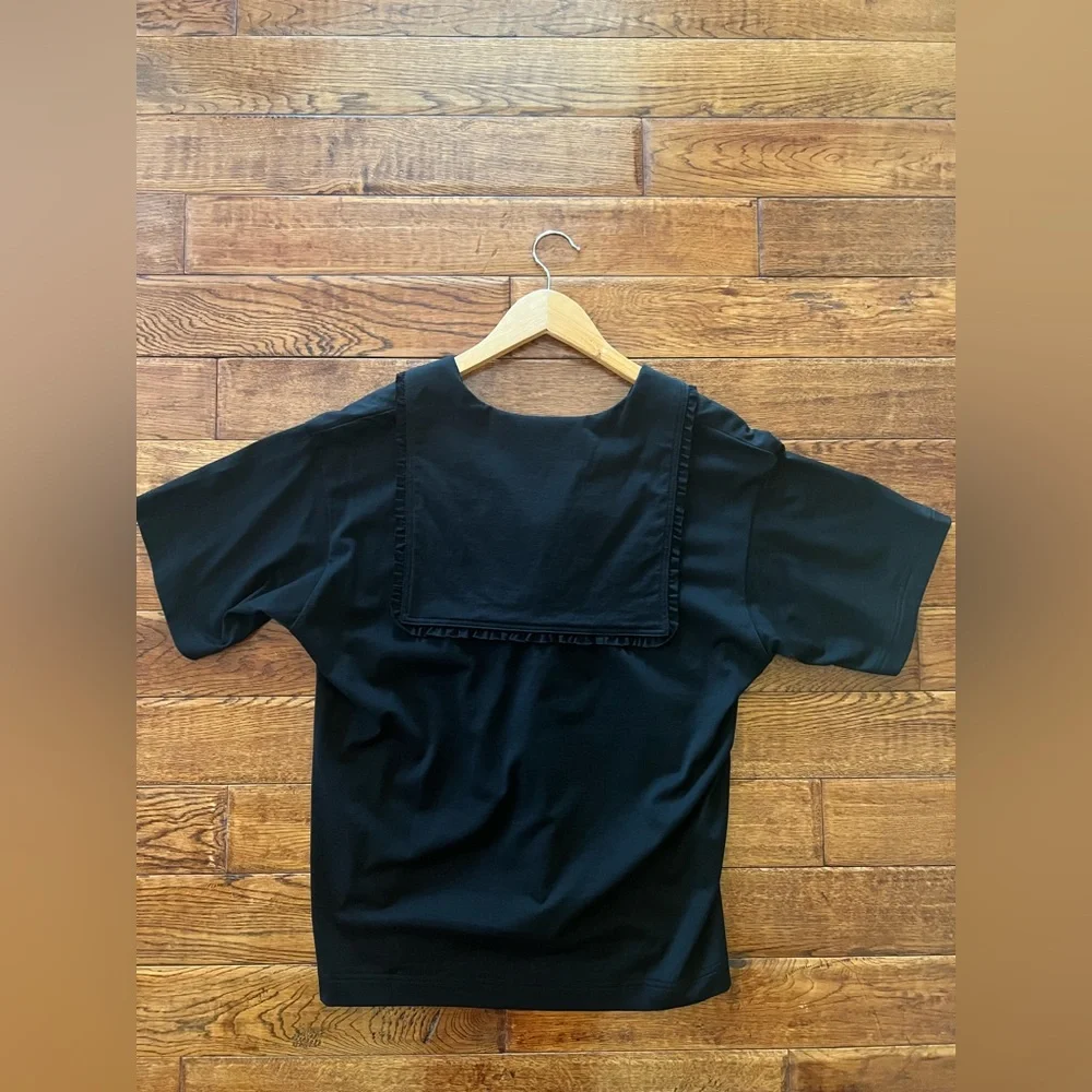 Comme des Garcons Top Short Sleeves Black Size L - Picture 7 of 15